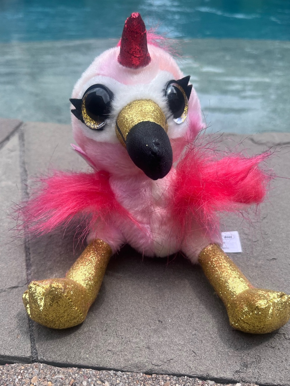 "Hop" the Unicorn Flamingo ZURU Coco Surprise Plush Fantasy Series NWT Glitter